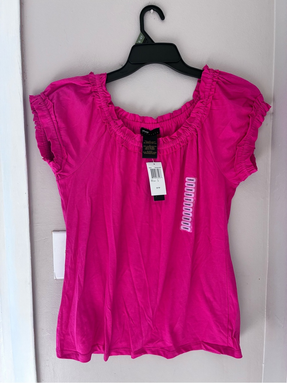 Grace Elements Bright Pink Women's Top NWT